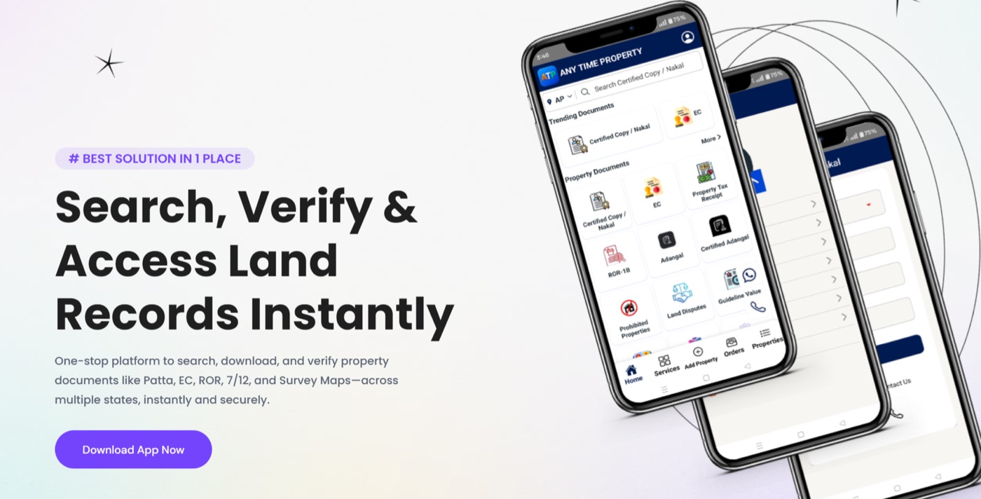 Any Time Property app campaign creative